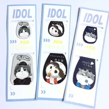 2 шт./компл. очаровательная Кошка магнитные закладки Книга пометка страницы бумажный зажим школьные офисные поставки студенческие канцелярские принадлежности