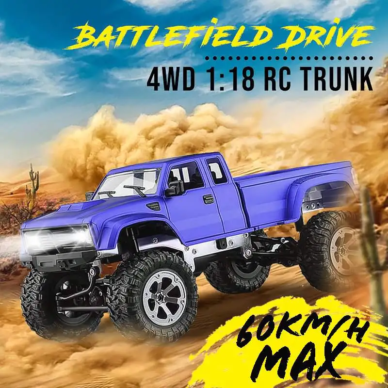 

Hot RC Car 2.4ghz 1:18 Remote Control Car RC Electric Monsters 4WD Four Wheels Off-Road Vehicle Red/Blue