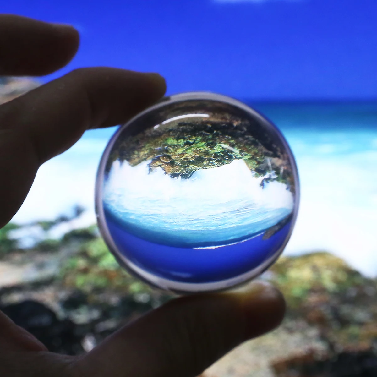 Чистый 50 мм прозрачный стеклянный круглый хрустальный шар лечебная Сфера реквизит для фотографий украшение дома