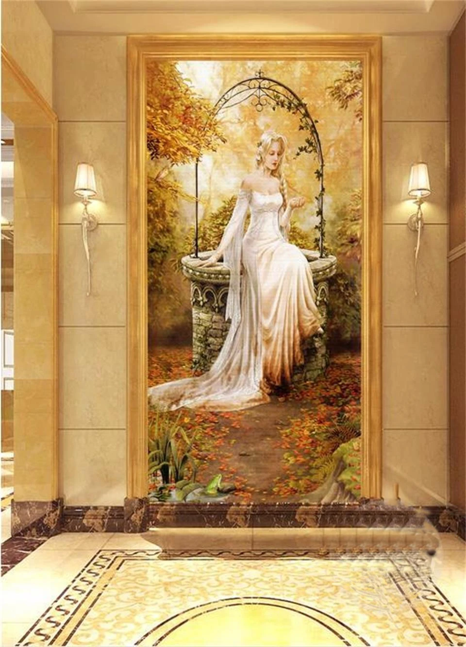 カスタム壁紙ホームインテリアベランダ3d写真壁画カエル王子雪のプリンセスシンデレラフィギュア絵画写真不織布壁紙 壁紙 Aliexpress カスタム壁紙ホームインテリアベランダ3d写真壁画カエル王子雪のプリンセスシンデレラフィギュア絵画写真不織布壁紙 壁紙 Aliexpress