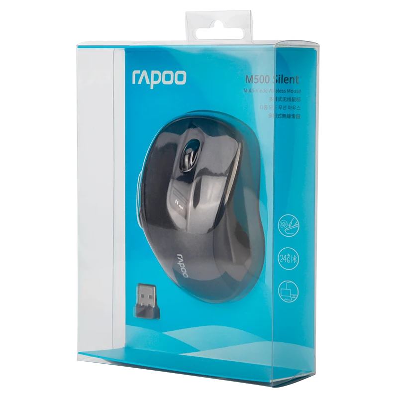 Бесшумная многорежимная Беспроводная мышь Rapoo M500 Bluetooth 3 0/4 0 и 2 4G переключение