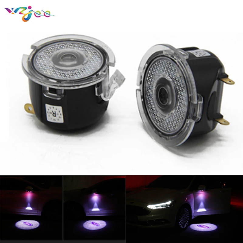 

wzjoo 2pcs LED Side Rear View Mirror Puddle Light SHO Logo Fit for Ford Taurus SHO 2010-18