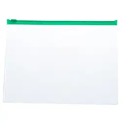 Горячие-20 шт Зеленый чистый размер А5 бумажный бегунок на молнии Закрытие папки Файлы сумки
