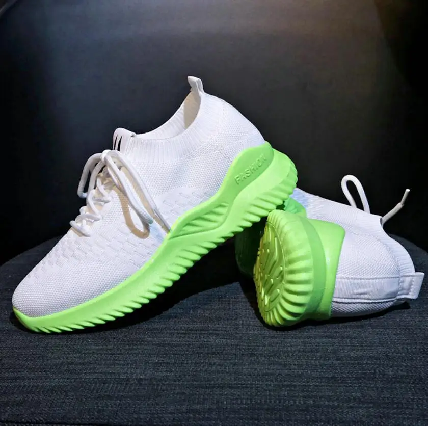 

New candy color socks shoes woman sneakers Breathable woven Vulcanized shoes women students Fitness spring summer size 35-40