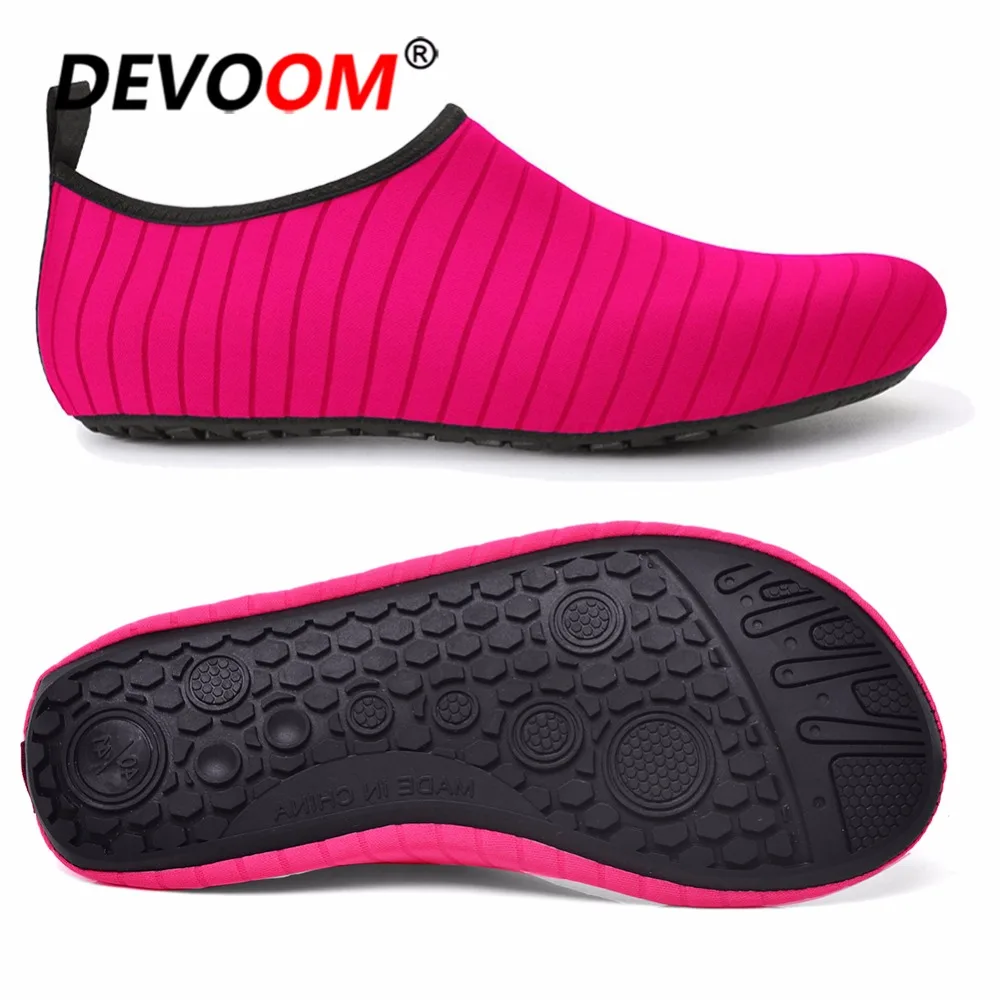 Casual Taille 2018 Chaussures Hiver Nus Sandalias Appartements Nouveau Ourdoor Noir Rouge Respirant bleu À Rapide Grande rose Pieds De Chaussettes Ciel jaune Aqua L'eau pu rose Séchage Intérieur Femmes wXXRqrY