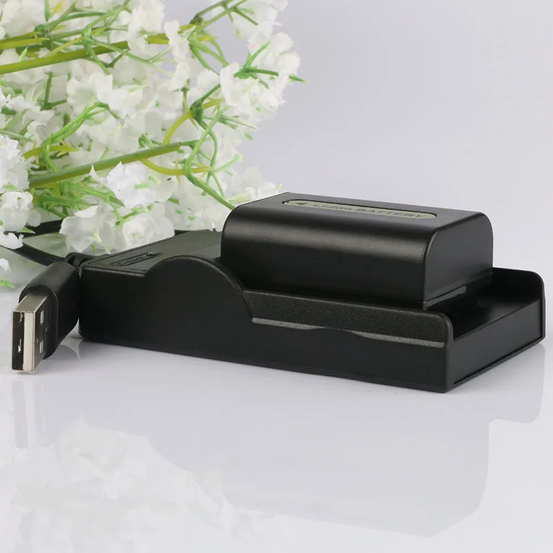 

LANFULANG NP-FH50 NP FH50 Rechargeable Camera Digital Battery + Micro USB Charger For Sony DCR-DVD310 DCR-DVD406 DCR-DVD808