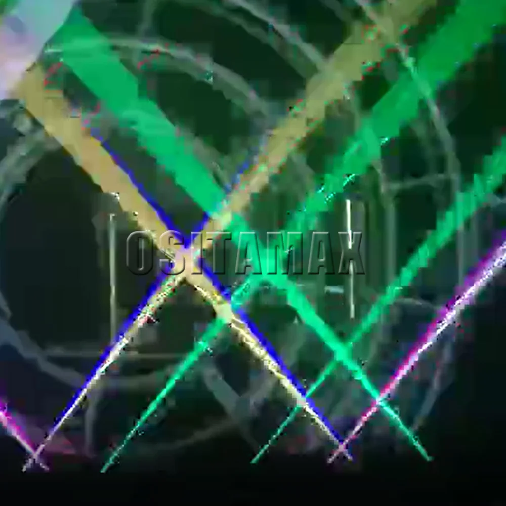 500 mw DMX512 лазерной линии сканер Освещение сцены проектор с эффектом свет DJ танец бар Xmas вечерние диско-шоу огни