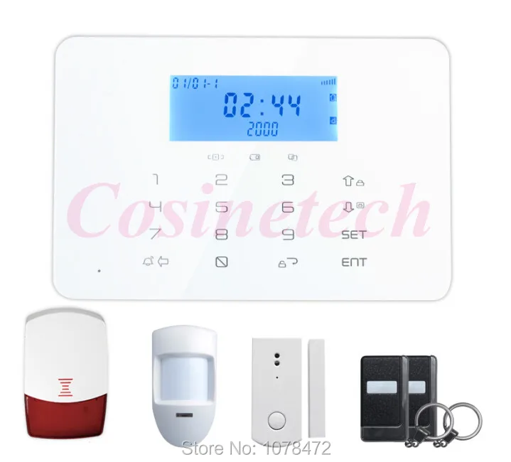 

High quality Smart 868MHZ 433MHZ Home Alarm System with quad 4band GSM alarm PSTN alarm system,anti-theft alarm system