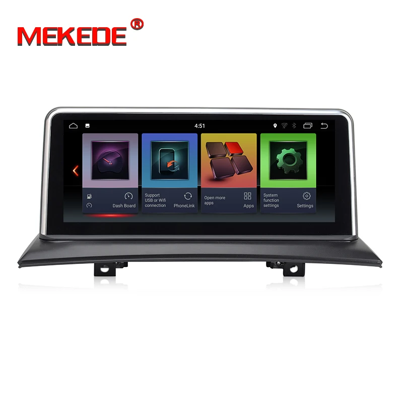 Excellent MEKEDE HD 10.25 inch Car Multimedia Player GPS Android 7.1  DVD Automotivo For BMW X3 E83 2004~2010 2GB RAM Radio FM Wifi 2