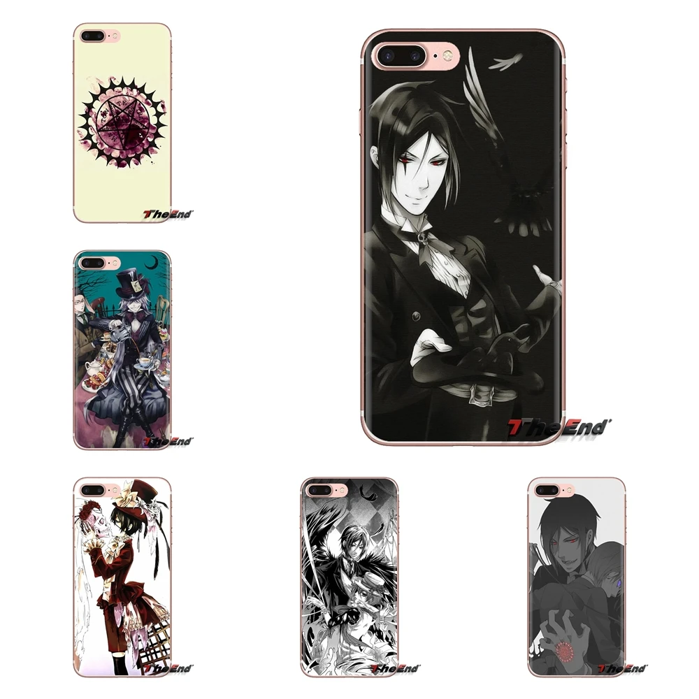 

For Samsung Galaxy J1 J2 J3 J4 J5 J6 J7 J8 Plus 2018 Prime 2015 2016 2017 Black Butler Ciel Phantomh Sebastian Soft Cases Covers