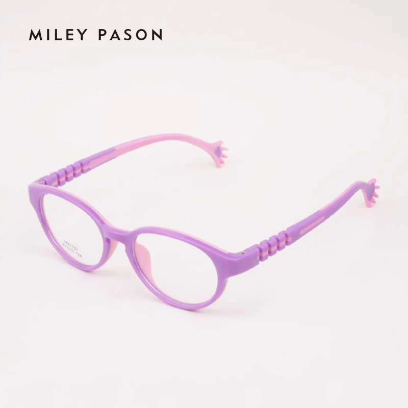 Детские пластиковые TR90 Ультра-легкие гибкие очки мягкие силикагель Детские Мультяшные оптические очки Рамка Рецепт 1107