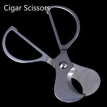 

1Pc Cohiba Cigar Scissors Cigar Scissor Blade Smoke Machine Cutting Tobacco Metal Cigar Cutter Stainless Steel Cigar Accessories