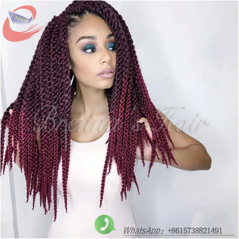 New comming!!! 4s box braids crochet braids Hair 22inch Extension ...
