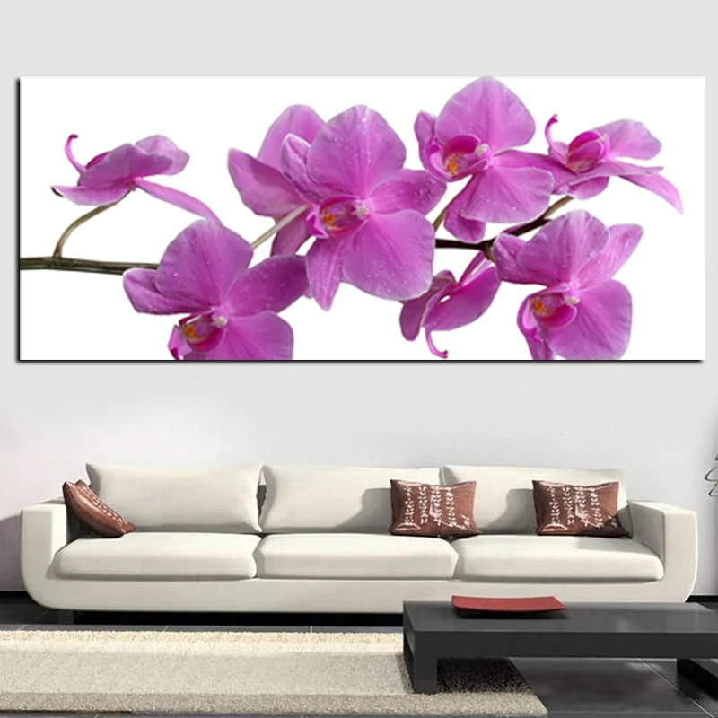 Digital Print Moder 3D Pink Orchid Flower Painting on Canvas Wall Picture Art Poster Sofa Home Cuadros Decor Dropship Unframed (2)