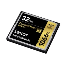 כרטיס פלאש Lexar Professional 1066x CompactFlas CF כרטיס 32GB זיכרון פלאש קלפים מצלמה למצלמות HD 1080p 3D 4k וידאו DV shiping חינם (5)