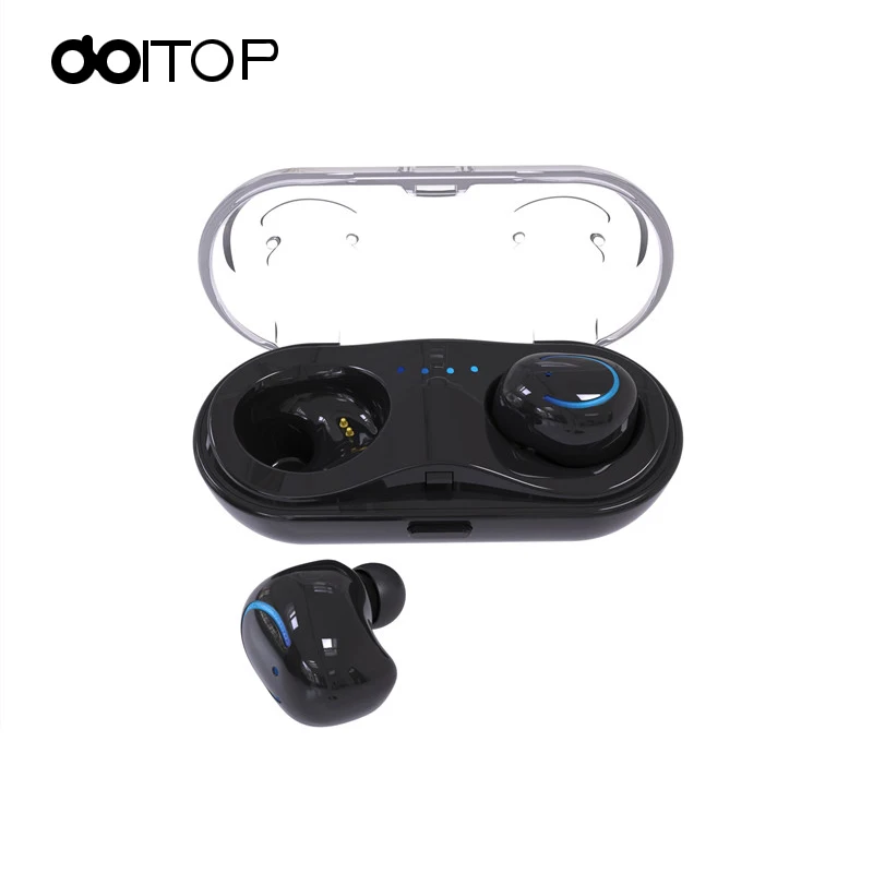 DOITOP Q18 Mini Bluetooth Earphone Hi FI Wireless Invisible Earpiece Long Playtime Car Headset Stereo with