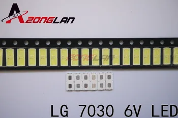 

80pcs FOR LG Innotek LED LED Backlight 1W 7030 6V Cool white TV Application smd 7030 led cold white 100-110lm 7.0*3.0*0.8mm