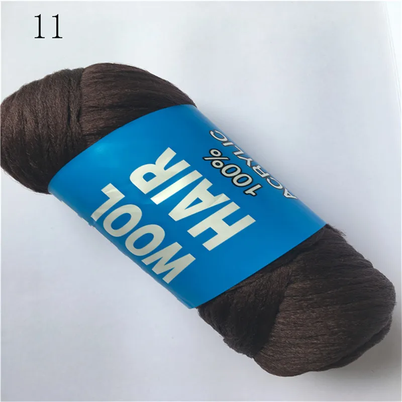 free shipping 14bundles 70g per bundle Brazilian wool hair low temprature flame retardant synthetic fiber for braiding - Цвет: 11