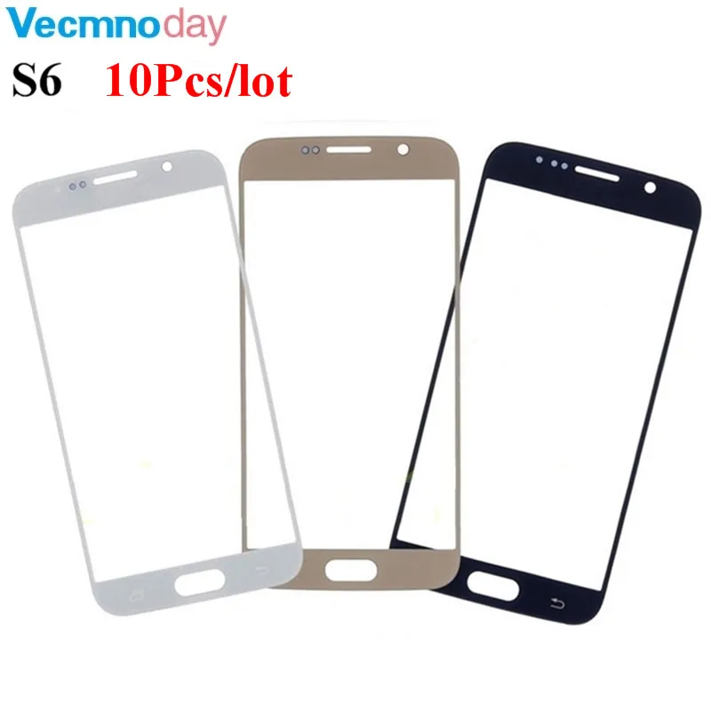 

10Pcs/lot Replacement Outer Glass For Samsung Galaxy S6 G920 G920F G9200 Touch Screen Front Glass Outer Lens With tools