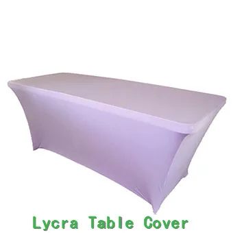

Rectangular Table Cover Spandex/Lycra Fabric Tablecloth Stretch Bar Bistro for Wedding party Home Decorations