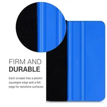 1PCS Car Vinyl Film wrapping tools Blue Scraper squeegee with felt edge Car Styling Stickers Accessories jumbo blue camouflage vinyl wrapping film elite blue camo car vinyl roll bubble free for vehicle decal size 1 50 30m