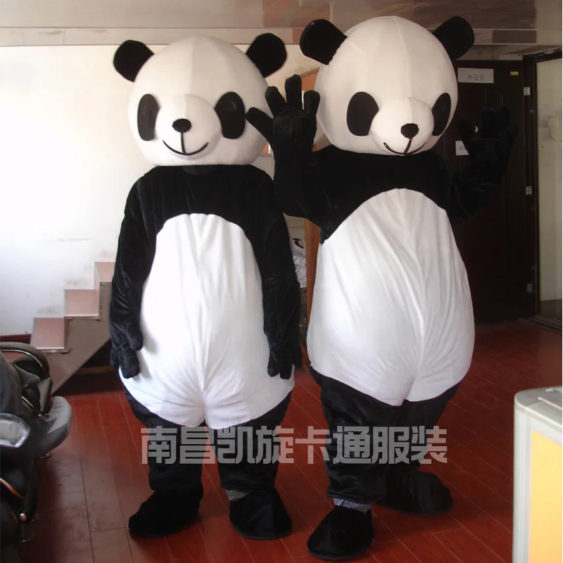 Китайский гигантский костюм панды, костюм полярного медведя, костюм милого персонажа мультфильма, маскарадный костюм, костюмы для взрослых