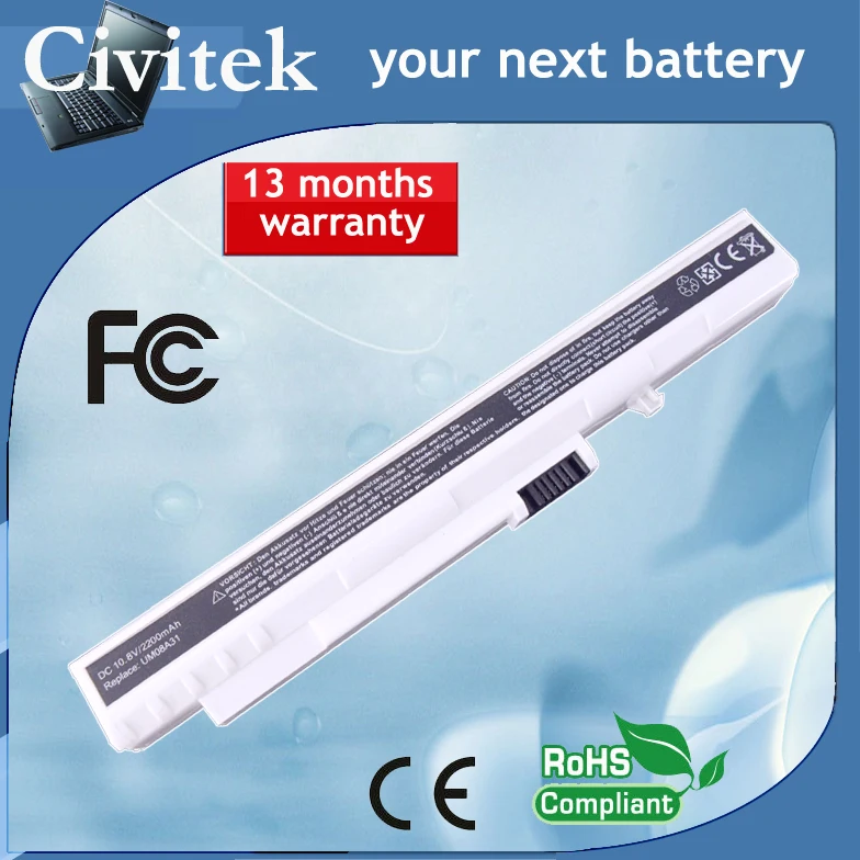 Аккумулятор для ноутбука UM08B31 UM08B52 UM08B71 UM08B72 UM08B73 UM08B74 UM08A73 Acer Aspire One 10 1 571 8 9 дюйма A110