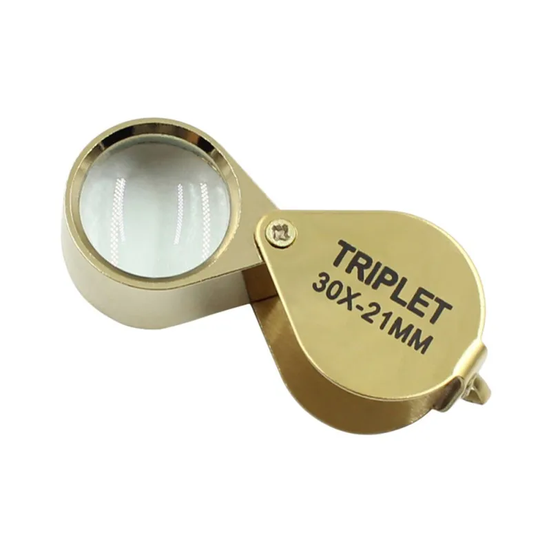 

Portable 30X Power 21Mm Jewelers Magnifier Foldable Gold Eye Loupe Jewelry Store Magnifying Glass