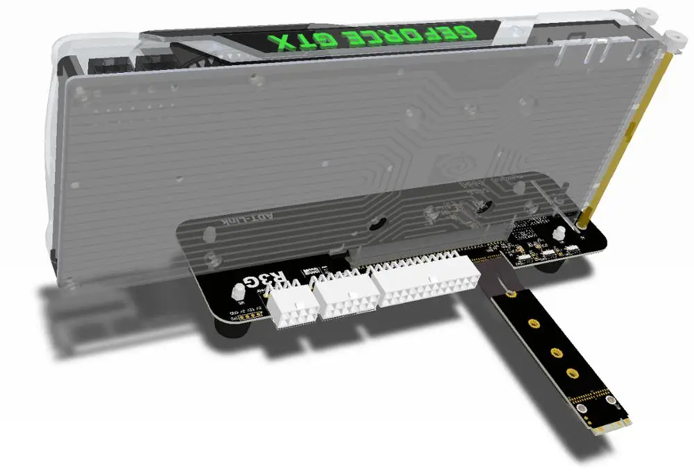 M.2 для внешней видеокарты NVMe M подставка ключей кронштейн с PCIe3.0 x4 переходник 25 см