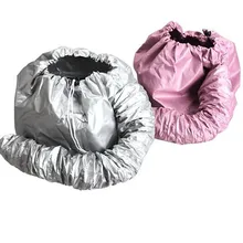 Серебристая/Розовая портативная мягкая шапочка для сушки волос, капот, шапка, женский фен, домашний парикмахерский салон, Регулируемый аксессуар