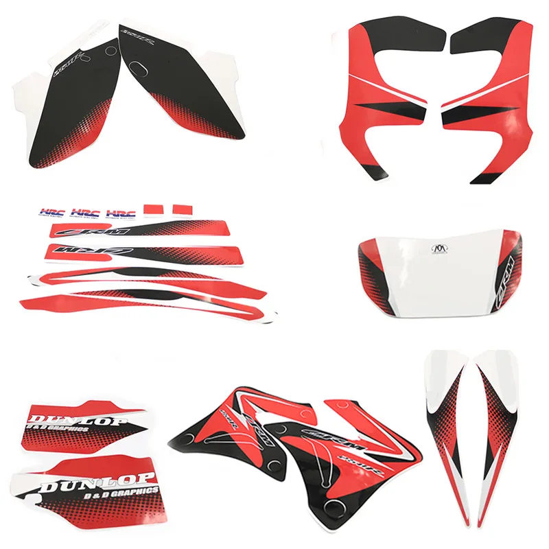 

Full Set Graphic Kit Stickers Fuel Gas Tank Side Decals Cover Protector For Honda CRM250R CRM250 R CRM 250 R 1994 - 2015 1995