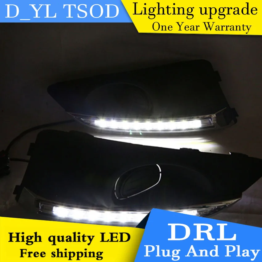 

Car styling For Chevrolet Aveo 11-13 LED DRL For led fog lamps daytime running High brightness guide LED DRL light Automobile