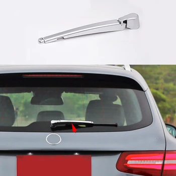 

3x Chrome plate ABS Rear Rain Wiper Nozzel Cover Trim For Mercedes-Benz GLC Class X205 2016-2017