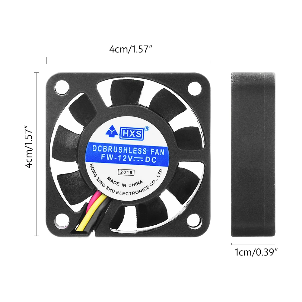 Вентилятор охлаждения DC 12 В 4010 модель 2 Pin PC Вентилятор 40x40 мм 2 Pin черный Настольный кулер для процессора кулер видео чип радиатор 40 мм - Цвет: EL0140