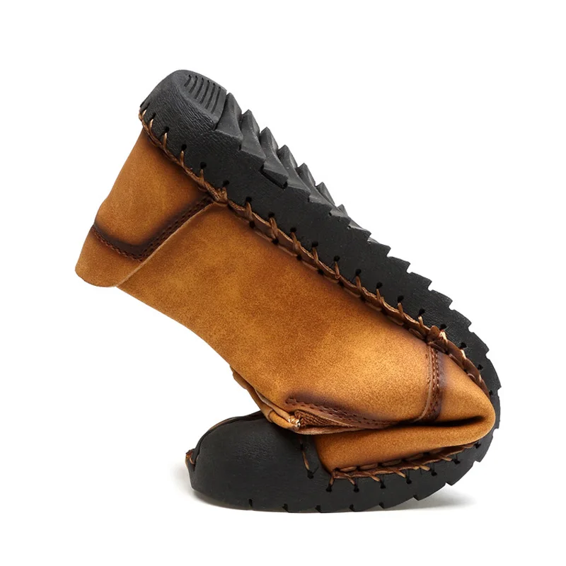 LAKESHI модная кожаная обувь для мужчин, полностью ручная работа, винтажные Кроссовки Huarache, Мокасины, Нескользящие, Супер Популярные летние кожаные туфли типа мокасин для мужчин на плоской подошве