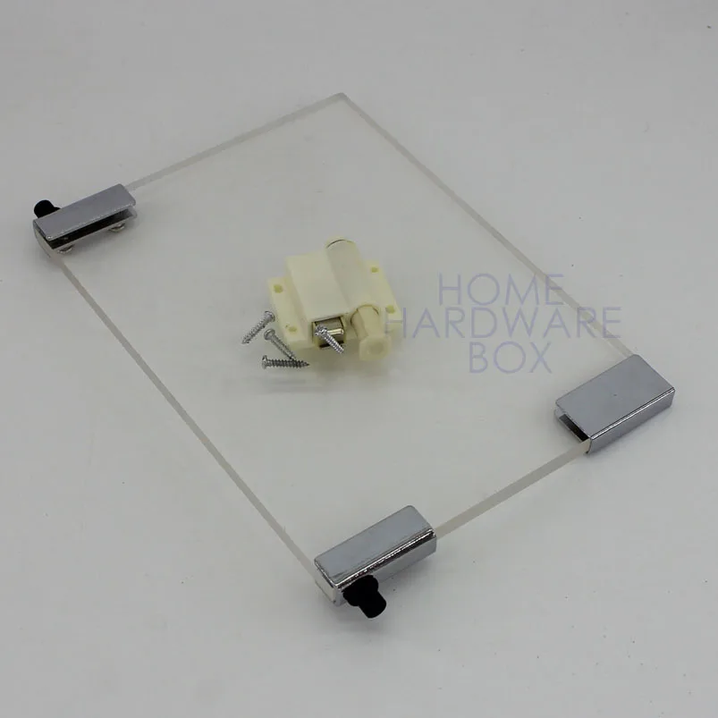 Us 8 21 Pivot Hinge Magnet Door Catch Swing Glass Clamp Bracket Cabinet Push Open In Cabinet Catches From Home Improvement On Aliexpress Com