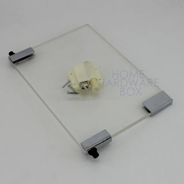 Pivot Hinge Magnet Door Catch Swing Glass Clamp Bracket Cabinet Push Pivot Hinge Magnet Door Catch Swing Glass Clamp Bracket Cabinet Push Open