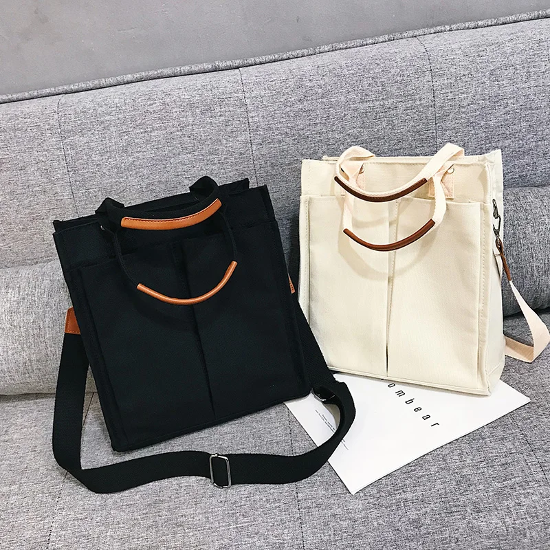 UKQLING Canvas Material Japan Bag Women's Shoulder Bags Handbag Large