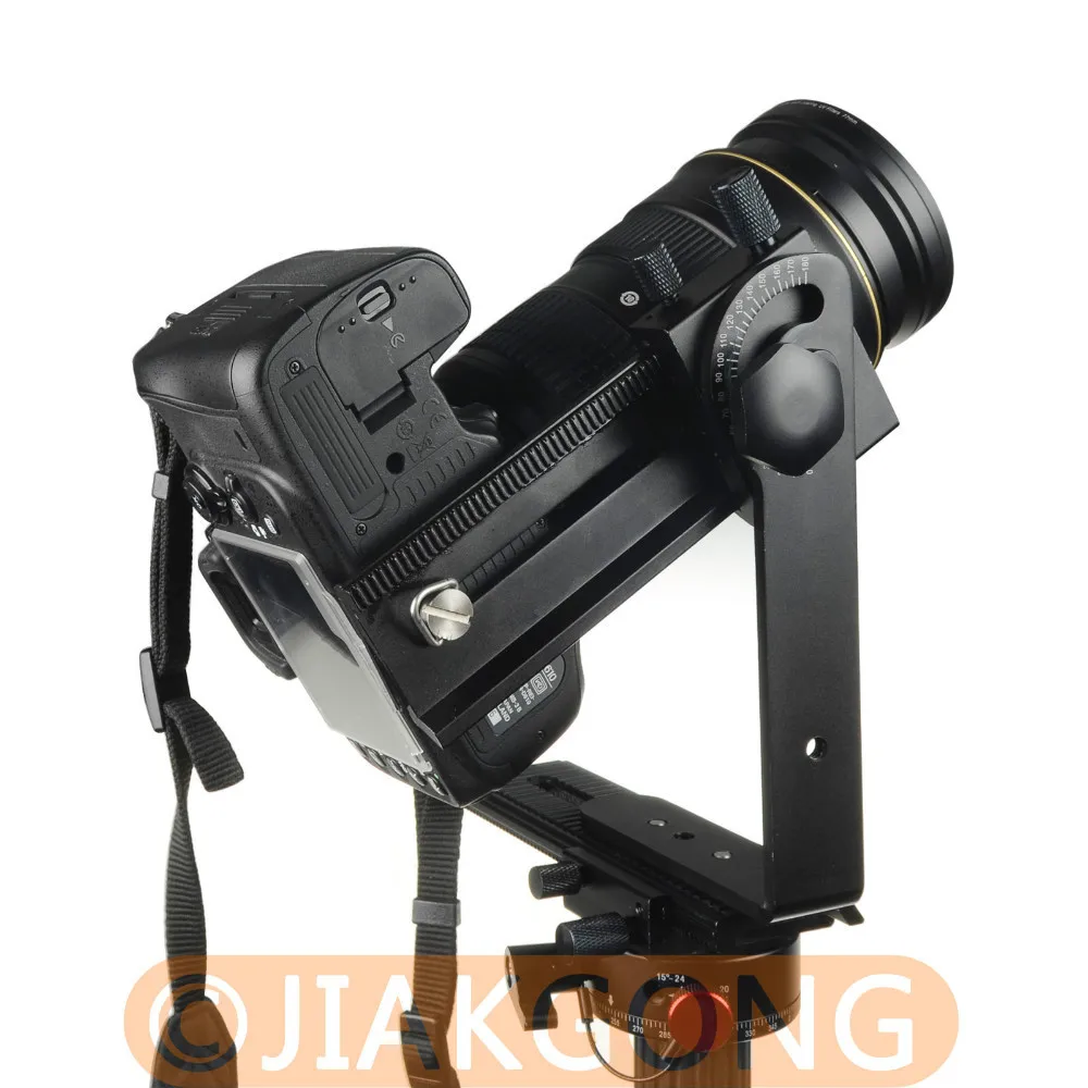 DSLRKIT 360 Degree Swivel Panoramic Indexing Rotator+ 2 Way Rail Slider+ L Bracket Kit