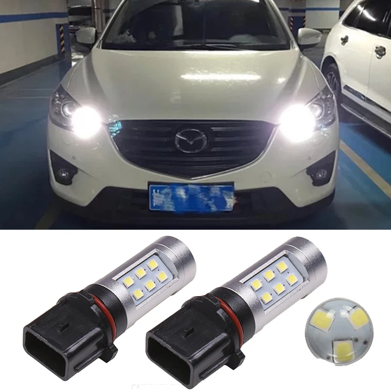 

2PCS P13W PSX26W Bulb Car LED Fog Lamp Daytime Running Light For Mazda CX-5 CX5 CX 5 2013 2014 2015 2016 2017 2018
