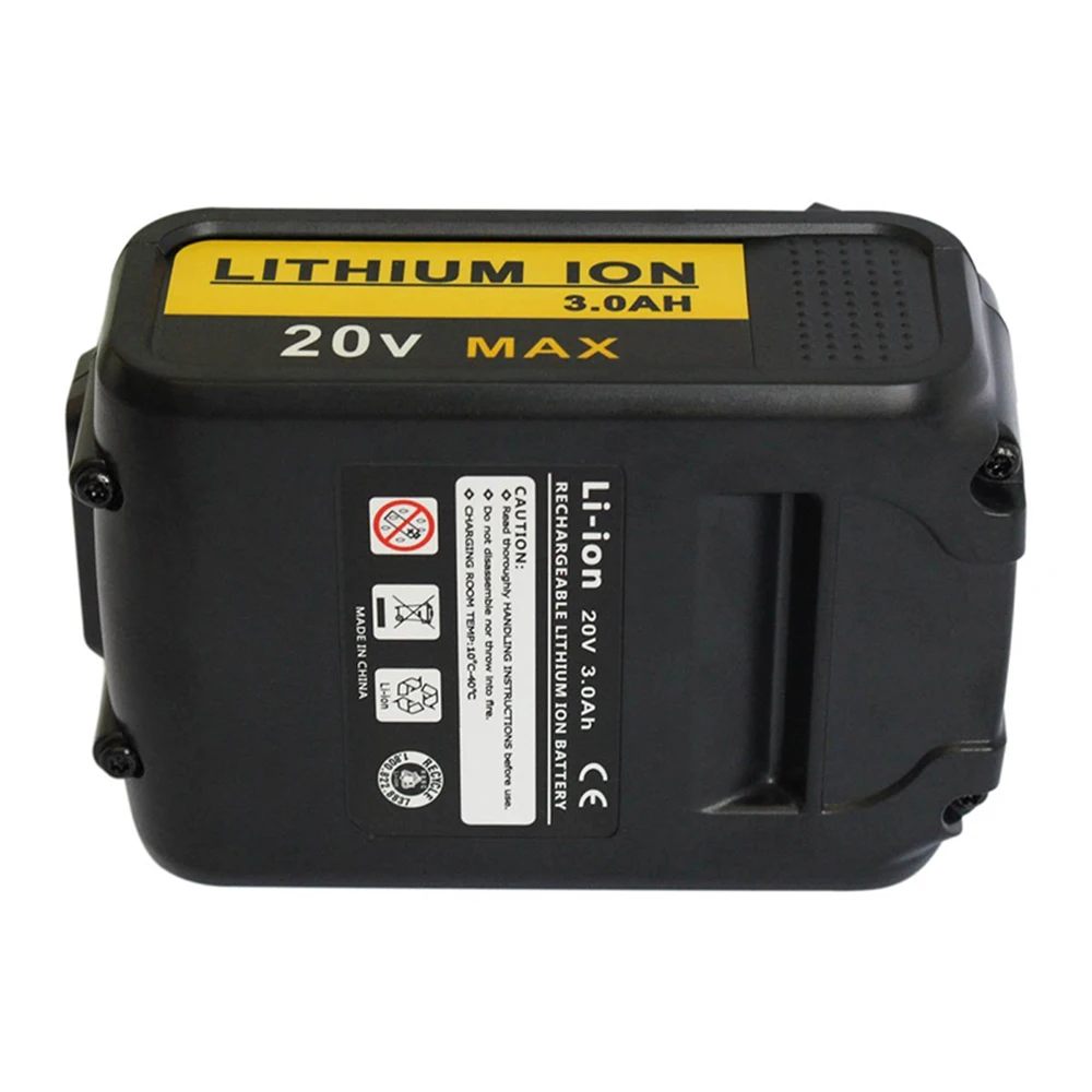 Сменный литий ионный аккумулятор DCB200 20 в 3000 Ач для Dewalt 18 мАч DCB201 DCB203 DCB204