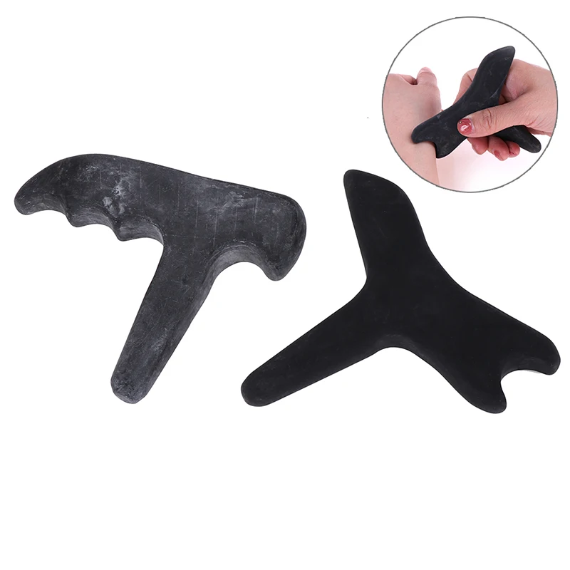 Natural Stone Massage Tool Acupuncture SPA Therapy Massager Scraping Board Antistress Tool For Foot Shoulder Back Neck 2 Styles