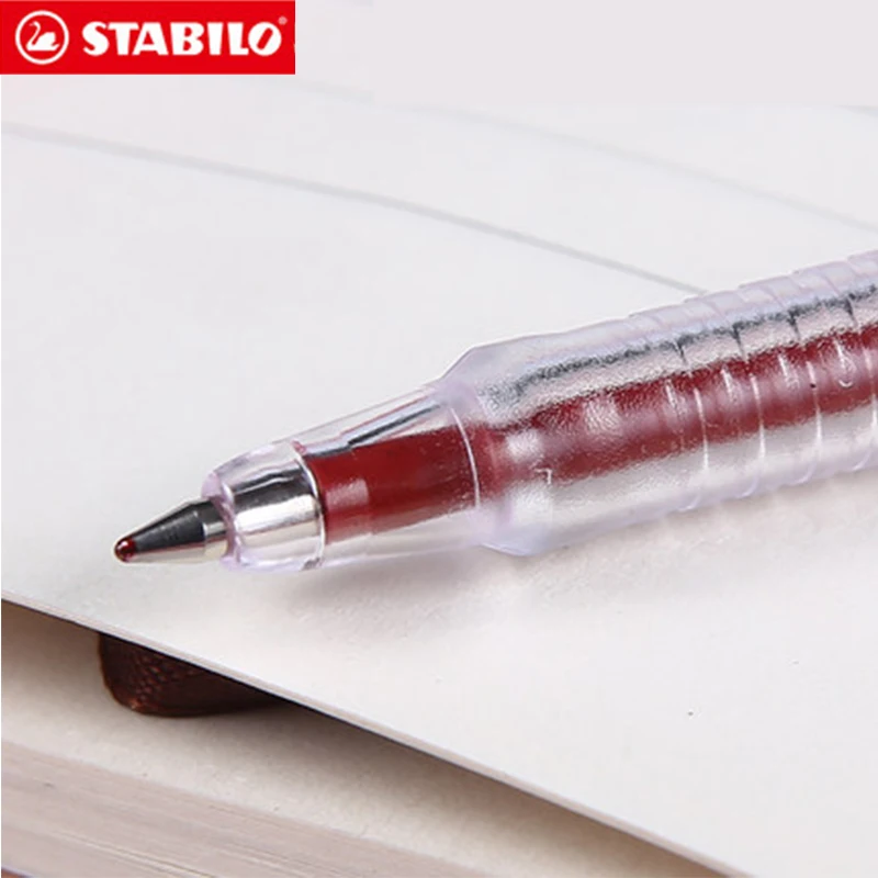 6 шт./лот, Шариковая Ручка Stabilo 808, гладко Антистатическая цветная ручка, перо из нержавеющей стали, разные цвета, на выбор