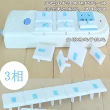 Лидер продаж, Детская электрическая розетка для маленьких детей, Безопасная электрическая заглушка, два контакта/три контакта, 100 шт./партия