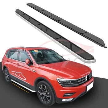 

Aluminum Fit for VW Tiguan L LWB 2017 2018 2019 2020 Side Step Running Board Nerf Bar Car-Styling New Style