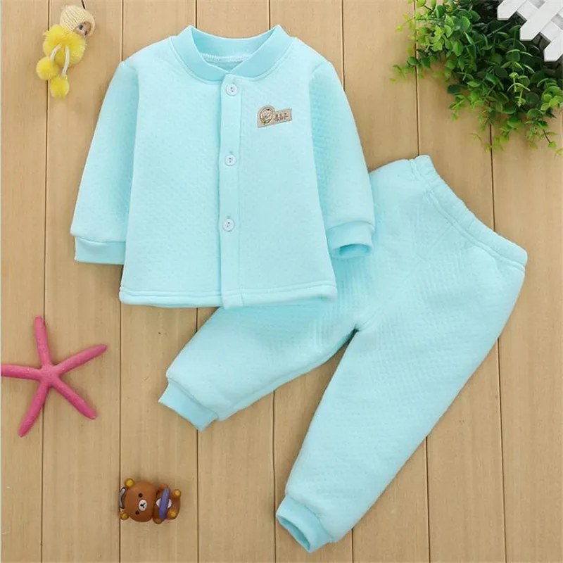 

Baby Infant winter thermal underwear female baby cotton boy children's autumn thickening children clothes 2018
