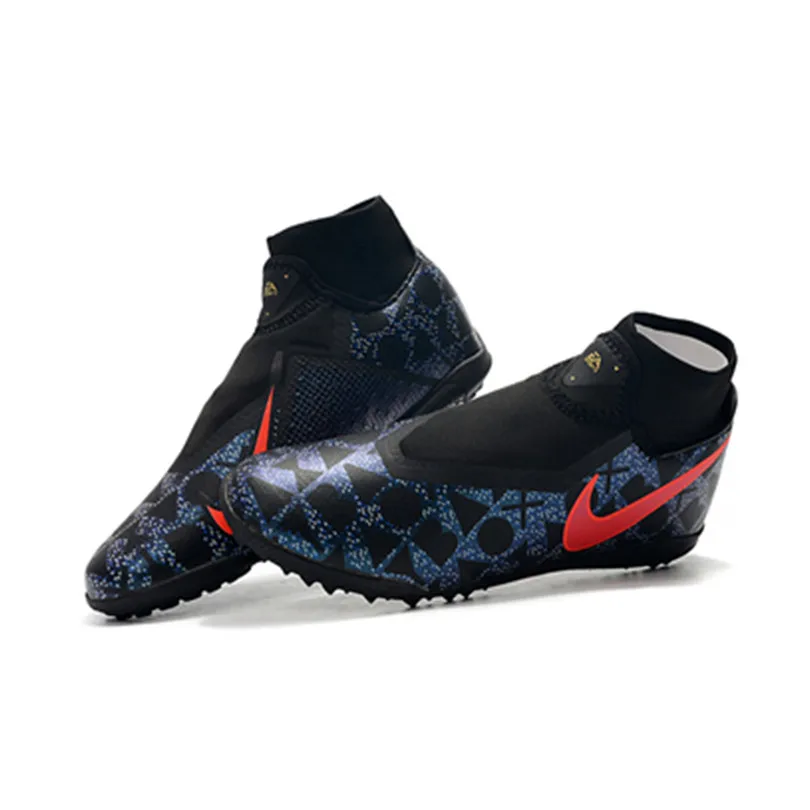 

Wholesale MLLZF High Ankle Men Outdoor Soccer Cleats Phantom Vison Academy DF TF Soccer Shoes Cheap Sale Turf Football Boots