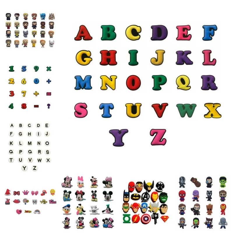 croc accessories letters