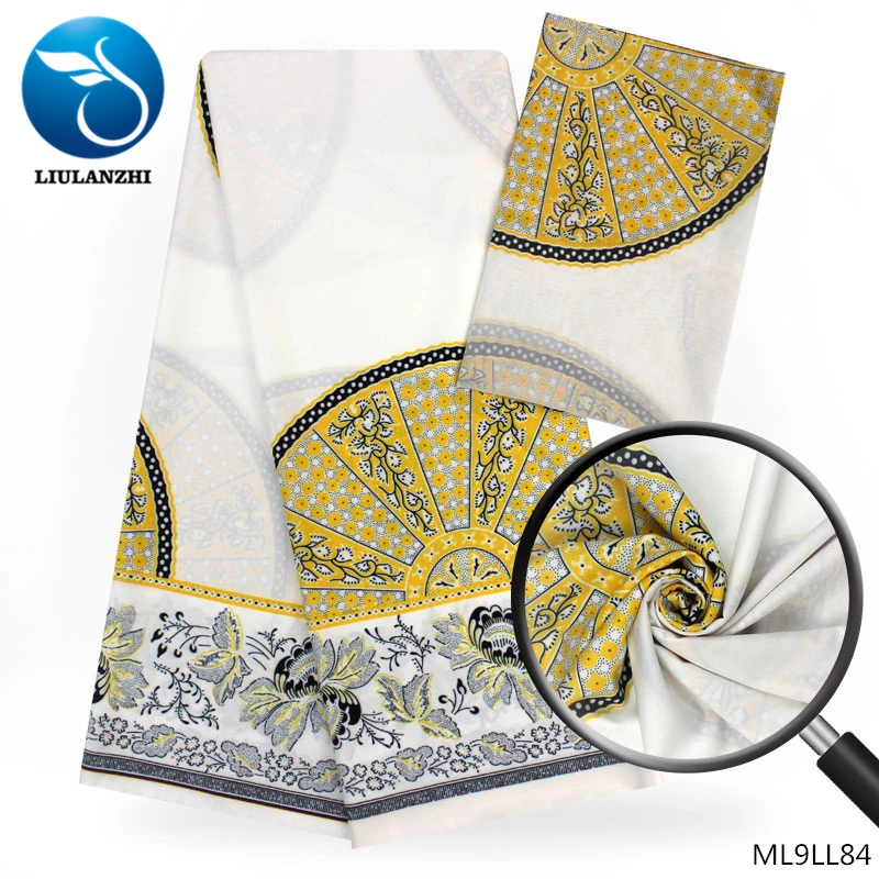 

LIULANZHI Africa modal printed fabric matching 2 yards chiffon fabric Slight elasticity fabric on sale 6 yards/lot ML9LL81-87