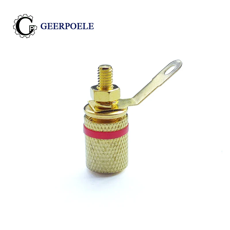 

2 pcs/lot DC306 4MM 220V 5A Banana Socket Connectors Audio Jack Socket Female Mount Plug Adapter